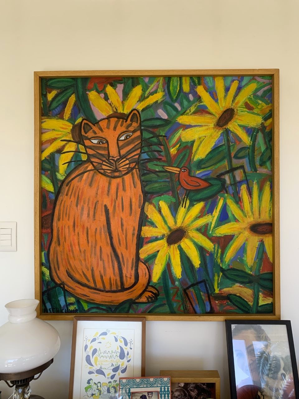 Cuadro gato de Nora Schkolnik