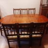 Juego comedor mesa extensible y 8 sillas
