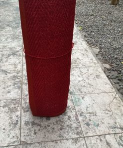 Alfombra Pasillo Roja Fibra Natural