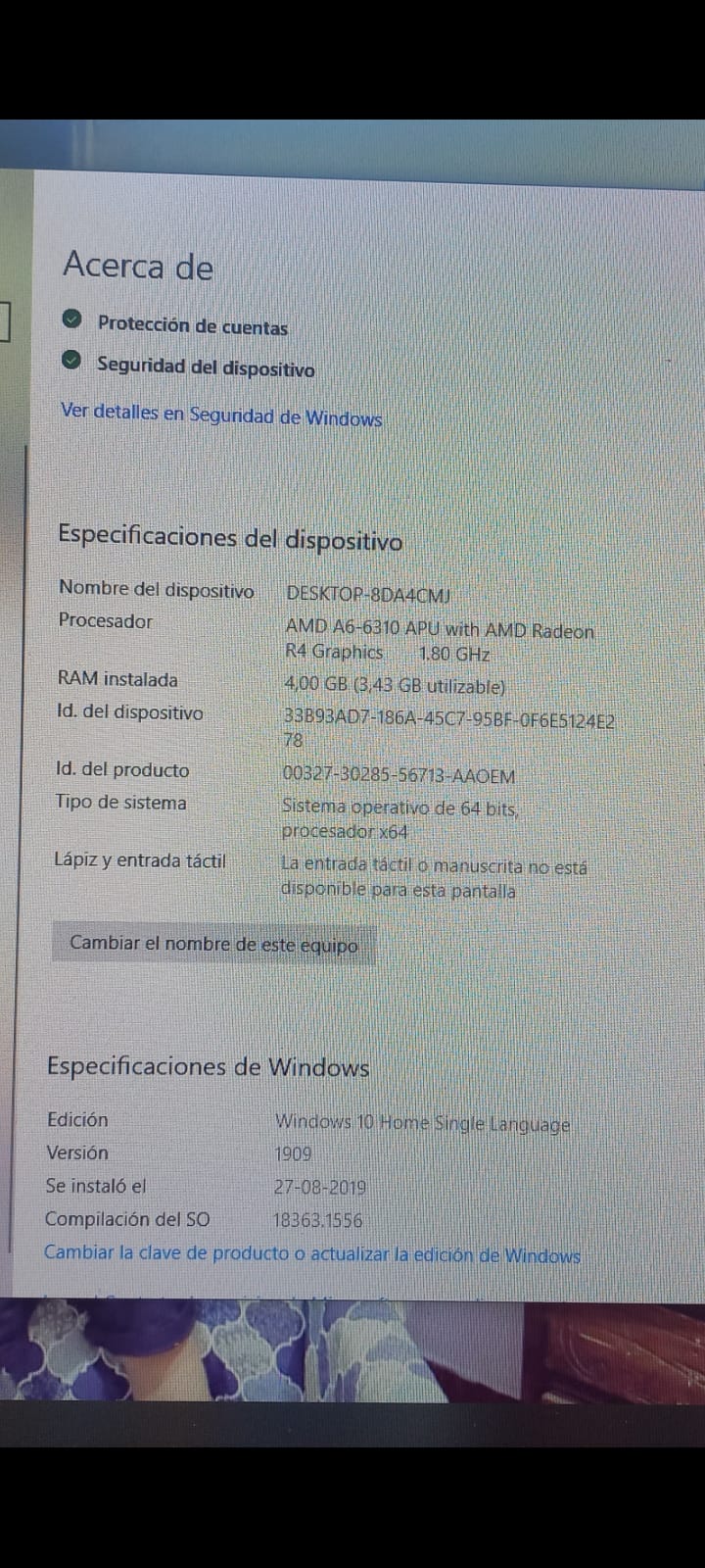 Computador HP Todo en 1