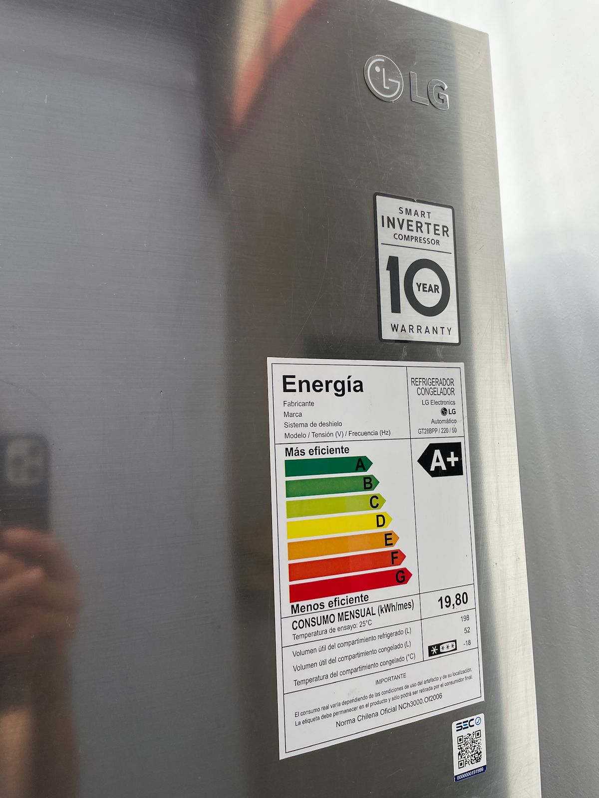 Refrigerador LG 272 Lt