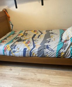 Cama Cuna Cuja Madera Maciza, Incluye Cómoda y Velador