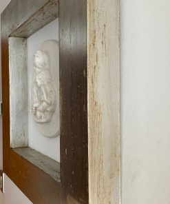 Cuadro Virgen Marco Plateado