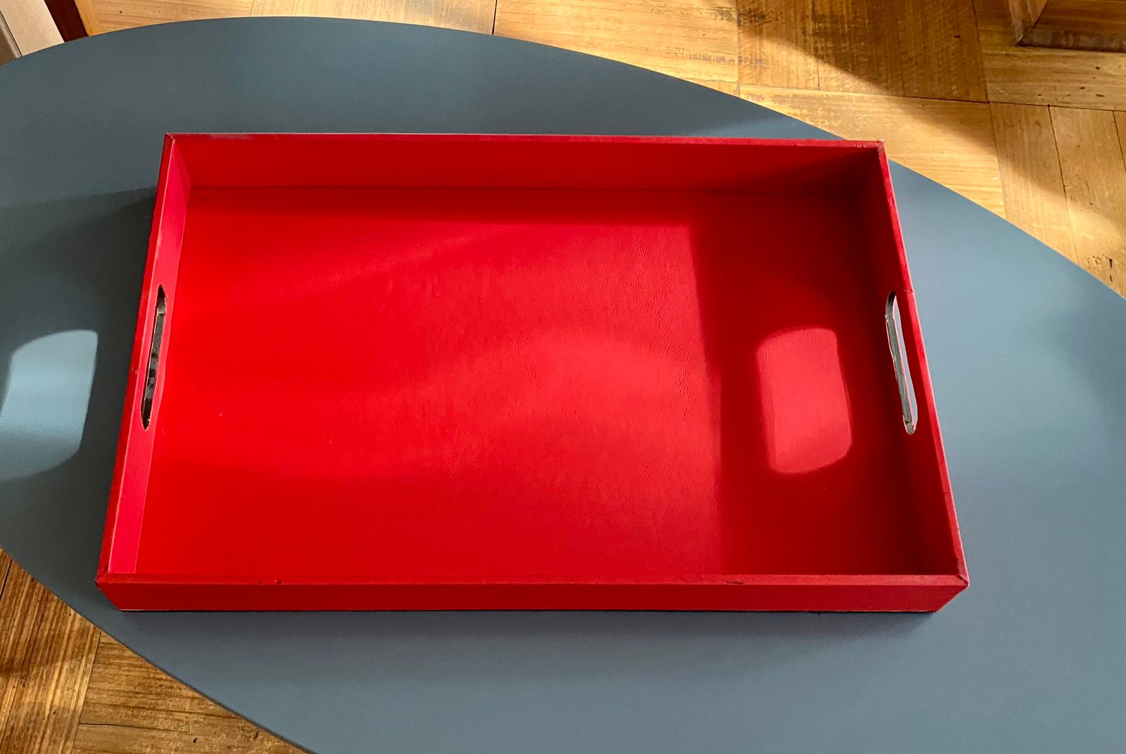 Bandeja cuerina roja - Imagen 2
