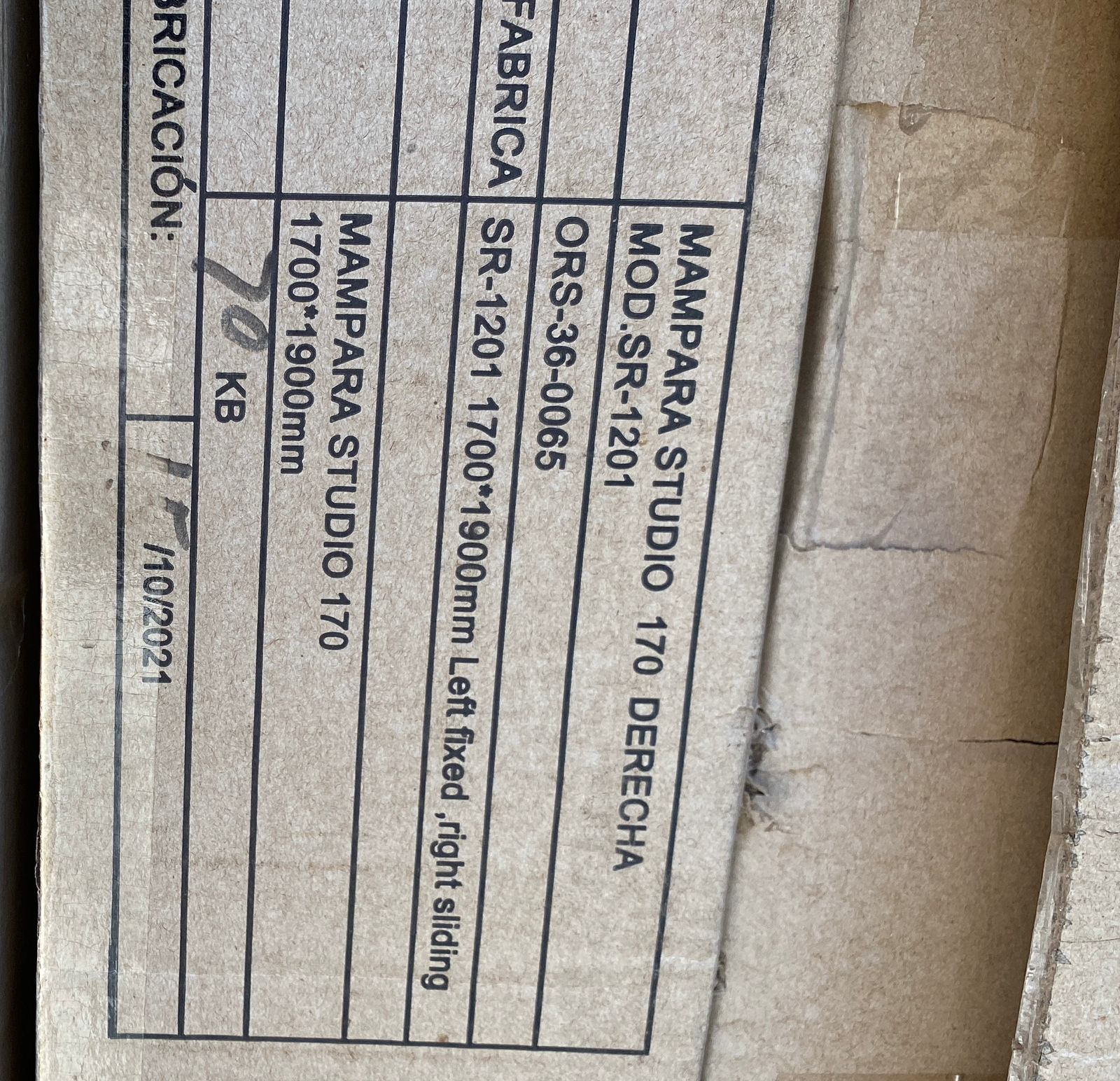 Mampara de ducha marca Orans - Imagen 2