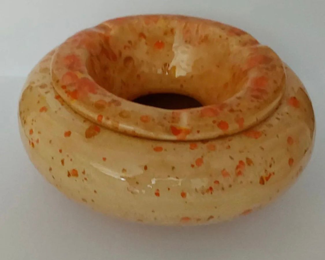 Cenicero de cerámica pintado a mano - Imagen 4