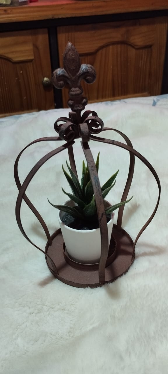 Adorno corona fierro liviano - Imagen 2