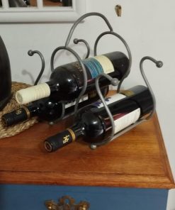 Porta botellas metal