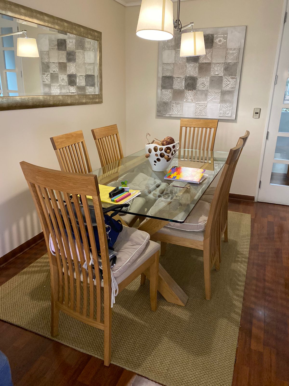 Juego de comedor con 6 sillas - Imagen 3