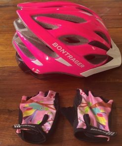 Casco Bontrager bicicleta + guantes