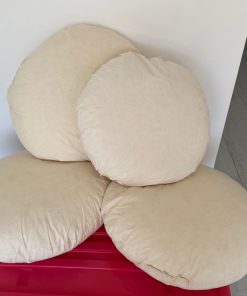 4 cojines pluma de ganso