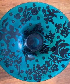 Fuente adorno turquesa