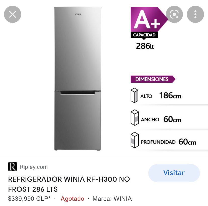 Refrigerador Winia RF-H300 - Imagen 4