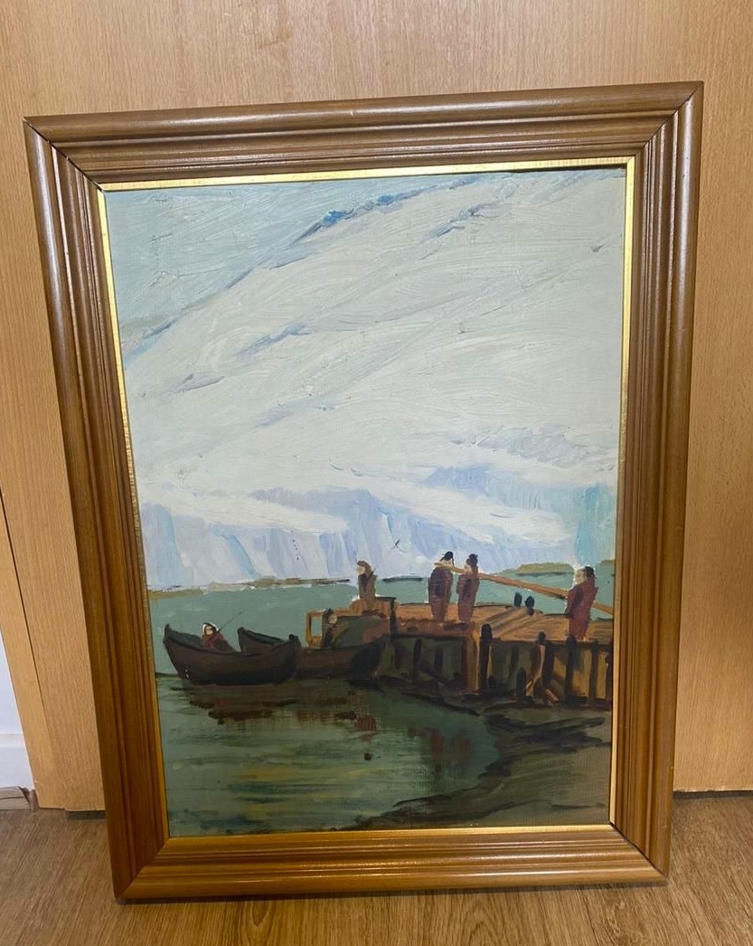 Cuadro muelle en glaciar