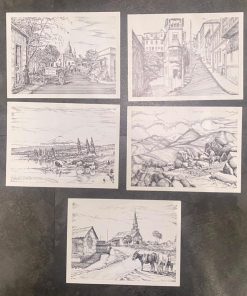 5 Láminas impresas Fontecilla