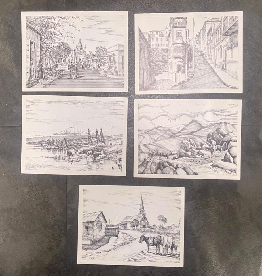 5 Láminas impresas Fontecilla