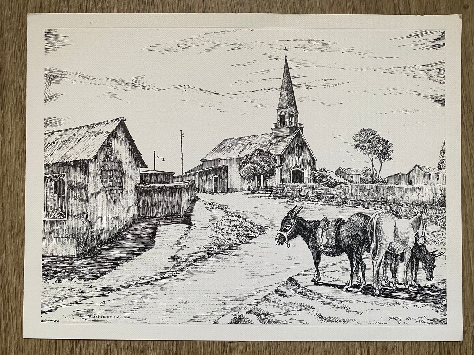 5 Láminas impresas Fontecilla - Imagen 2