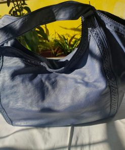 Cartera Marquis cuero legítimo color azul