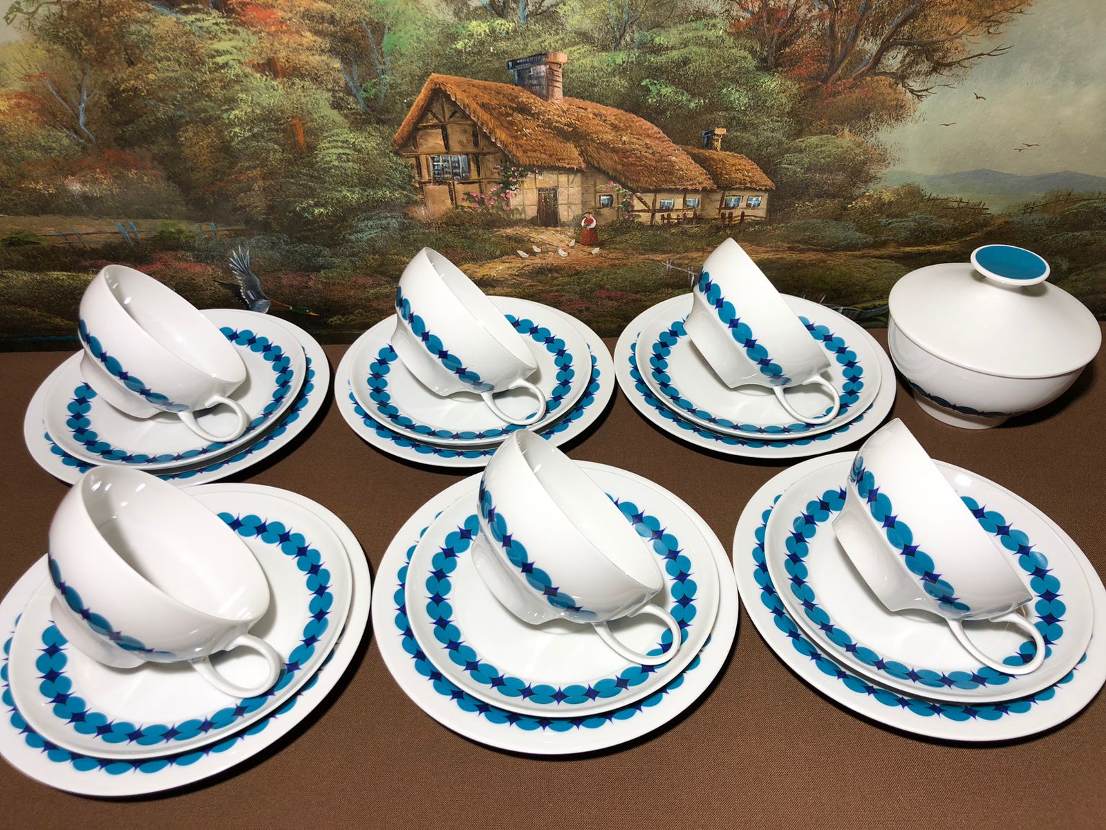 Juego de té Circle Blue Porcelana Thomas - Imagen 3