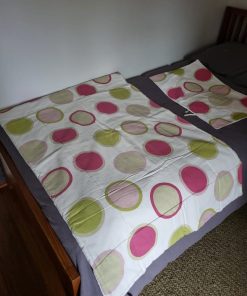 Piecera forrada y funda cojín