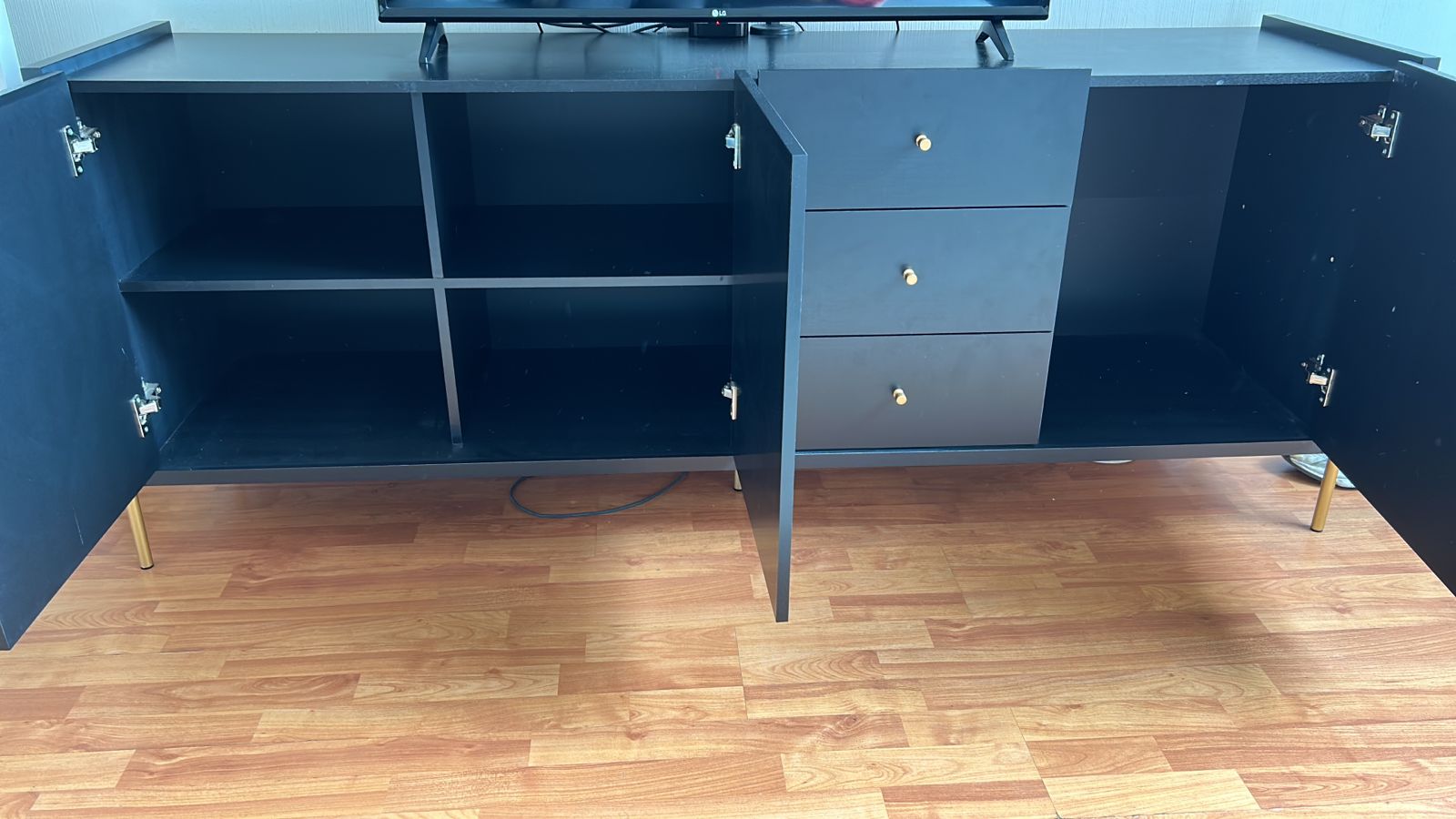 Mueble buffet negro MDF - Imagen 4