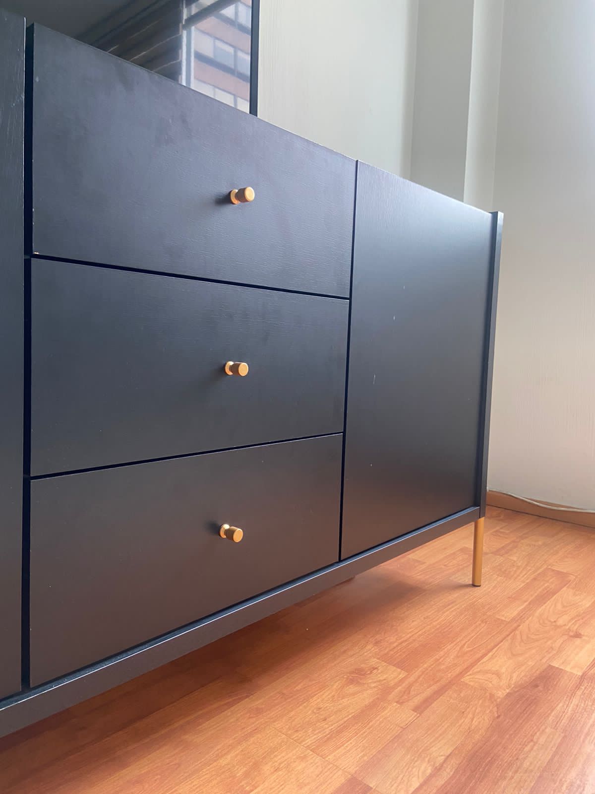 Mueble buffet negro MDF - Imagen 5