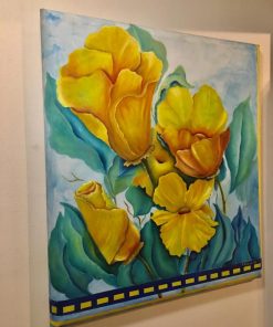 Cuadro marco misma tela