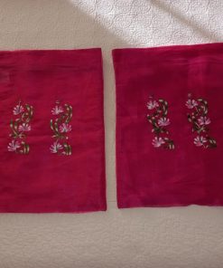 Fundas de cojín tela suave traslúcida bordada