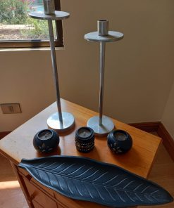 Bandeja madera forma de hoja