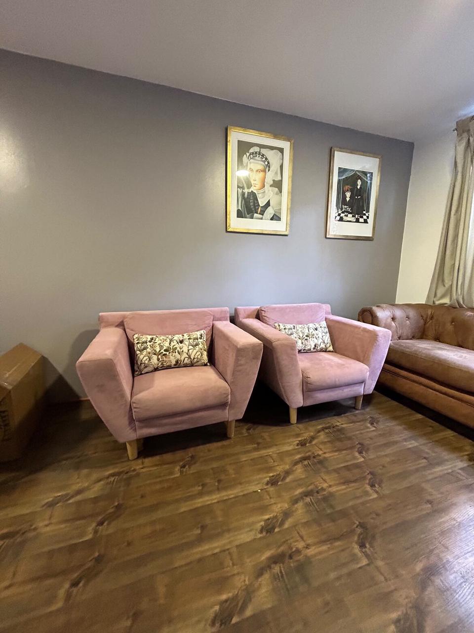 Poltronas Alaniz agamuzadas palo rosa - Imagen 3