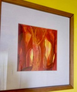Cuadro pintura enmarcada