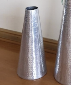 Florero metálicos martillado