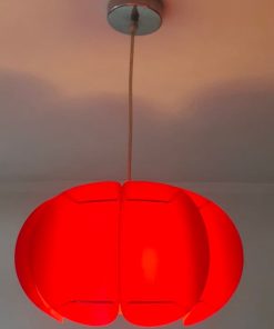 Lámpara de techo roja