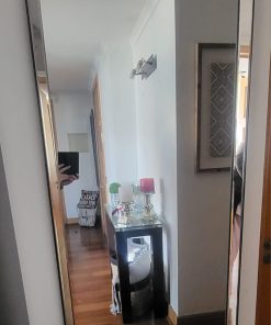 Espejo doble bisel plateado