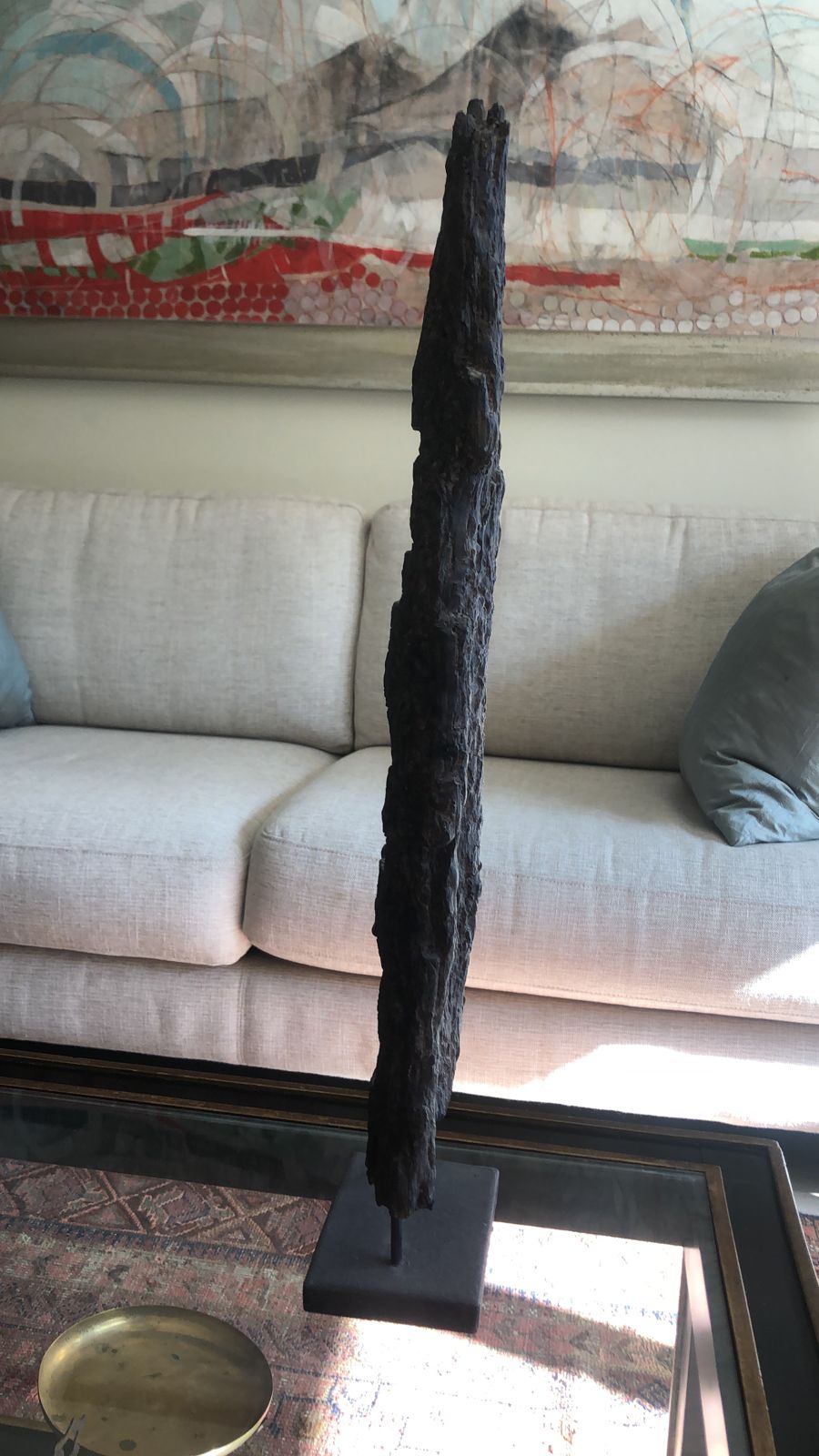 Escultura de ziña simil tronco madera - Imagen 4