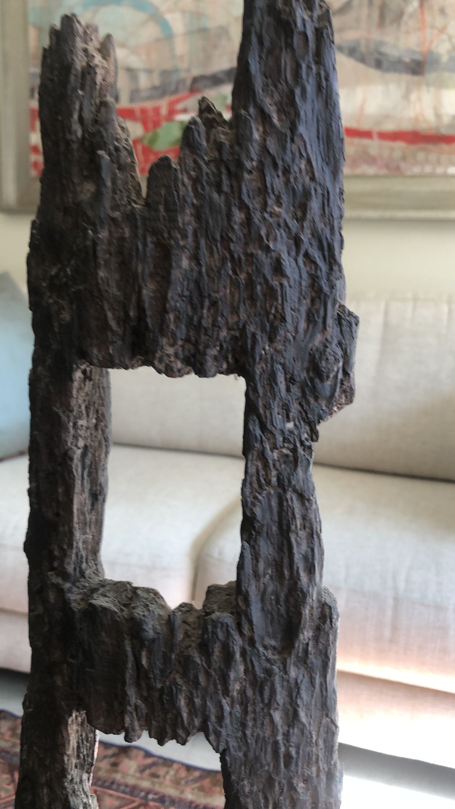 Escultura de ziña simil tronco madera - Imagen 5