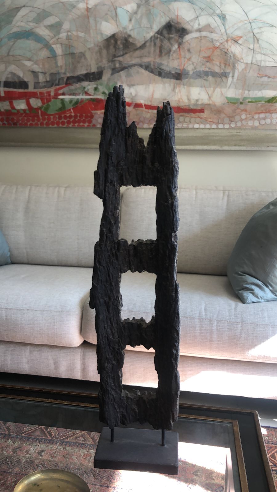 Escultura de ziña simil tronco madera - Imagen 6