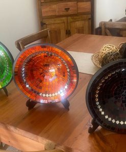 Platos mosaico vidrio