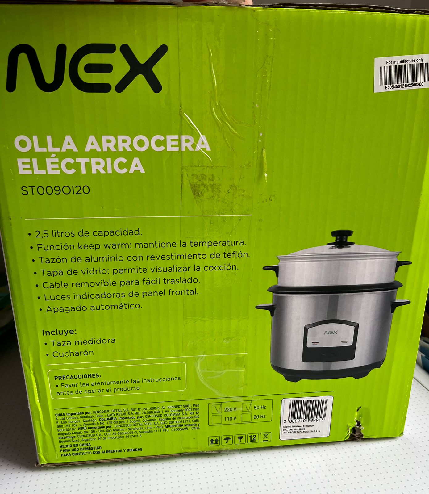 Arrocera eléctrica Nex 2,5 lt - Imagen 2