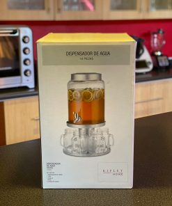 Dispensador de agua 5 lt + 6 vasos