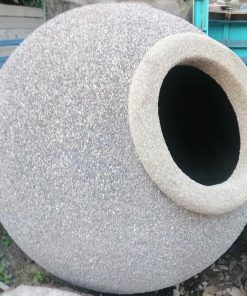 Tinaja de arcilla recubierta de Fuller (piedras)