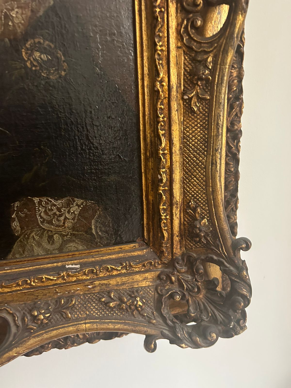 Retrato francés óleo sobre tela - Imagen 4