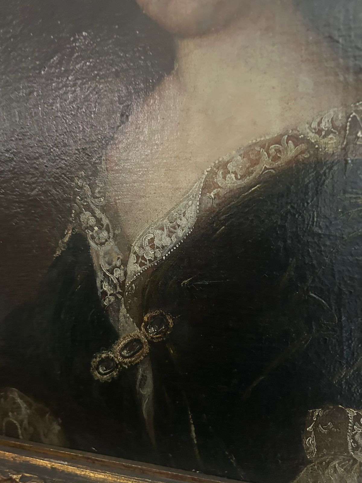 Retrato francés óleo sobre tela - Imagen 2