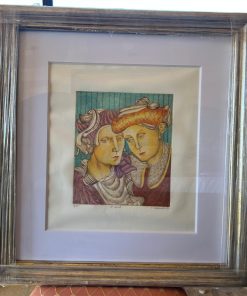 Grabado al aguafuerte de Carmen Aldunate