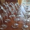 Copas de vidrio de martini