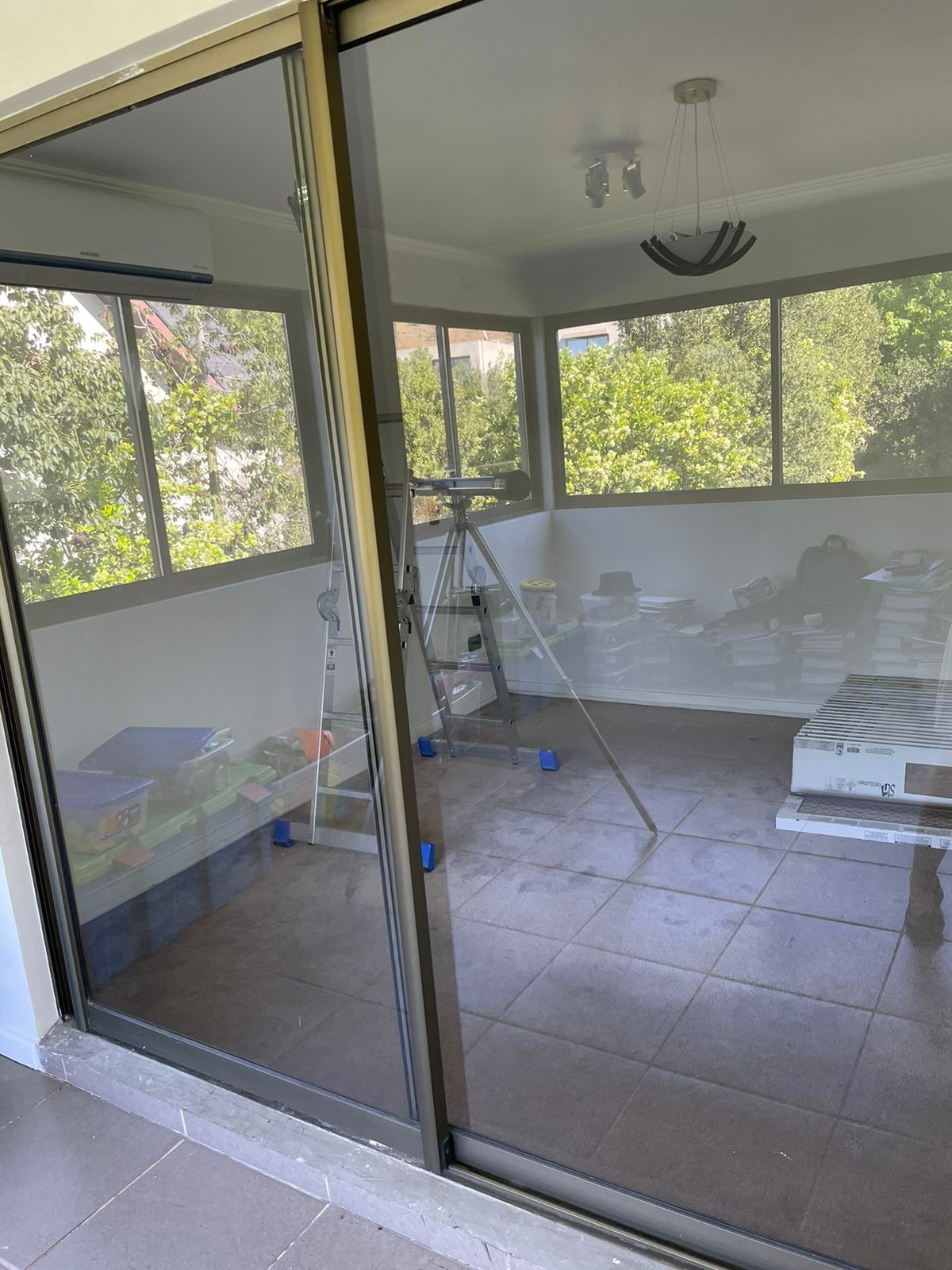 Ventana corredera de 2 hojas perfiles de aluminio