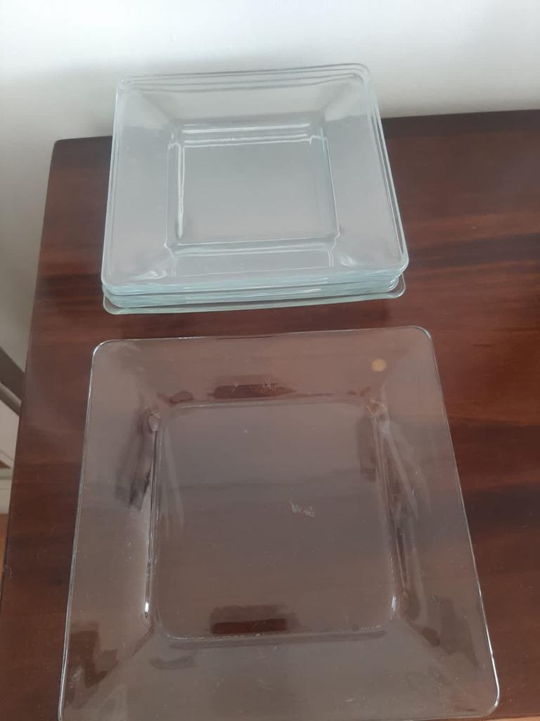 Pack vasos y platos de vidrio 16 piezas - Imagen 5