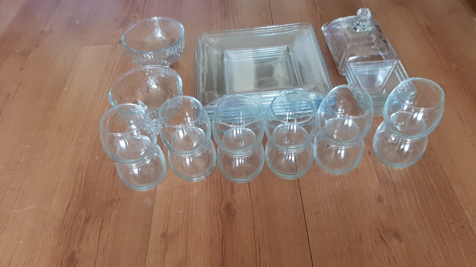 Pack vasos y platos de vidrio 16 piezas - Imagen 4