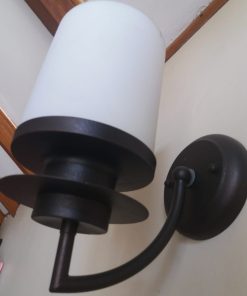 Apliqué vidrio y metal color café