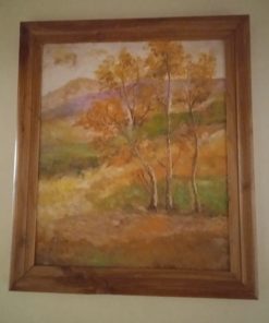 Cuadro pintado en madera